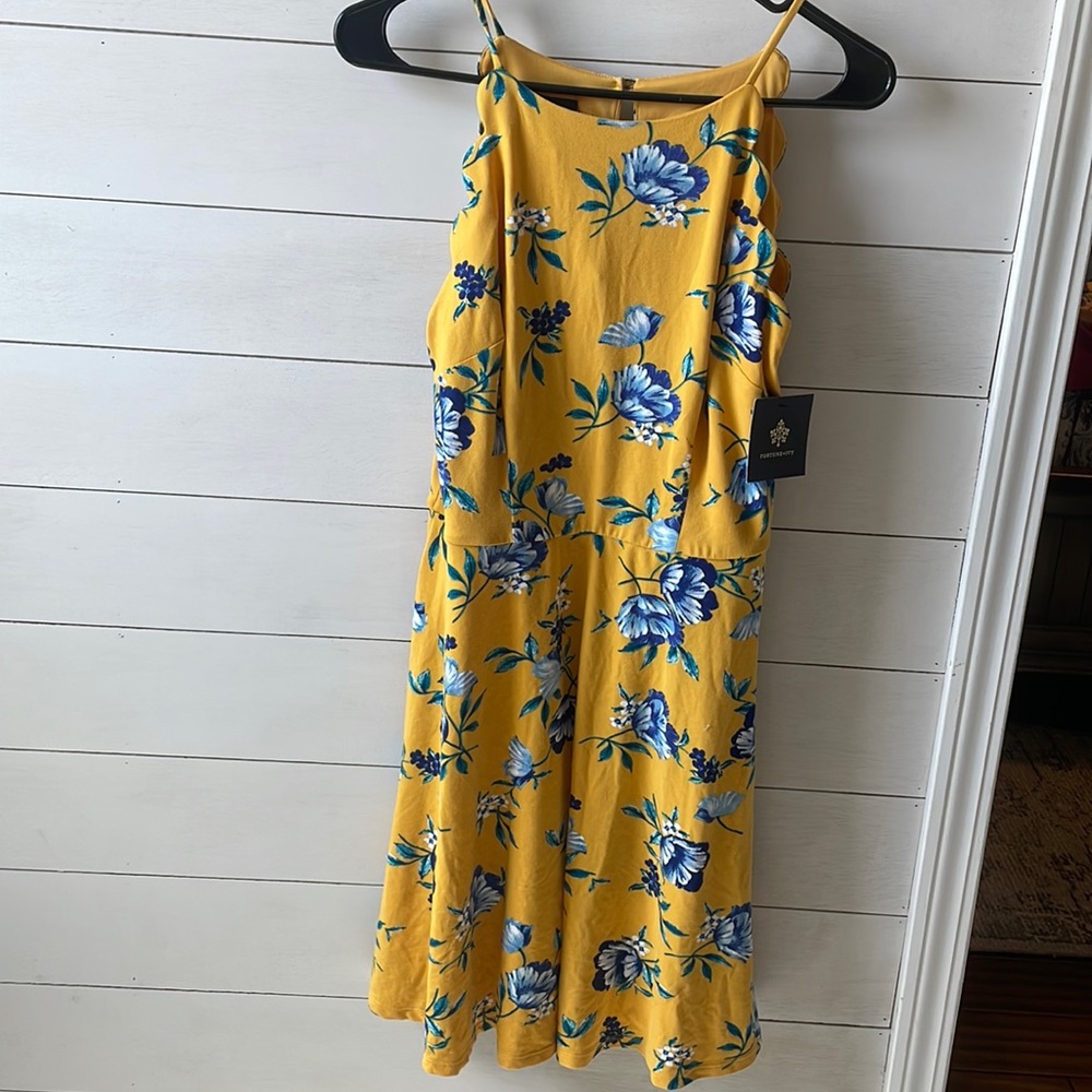 Fortune + Ivy Paige scalloped detailed dress